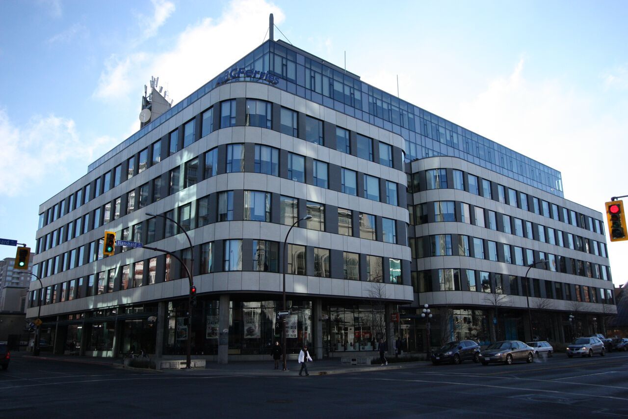 Interior view of The Atrium building in Victoria