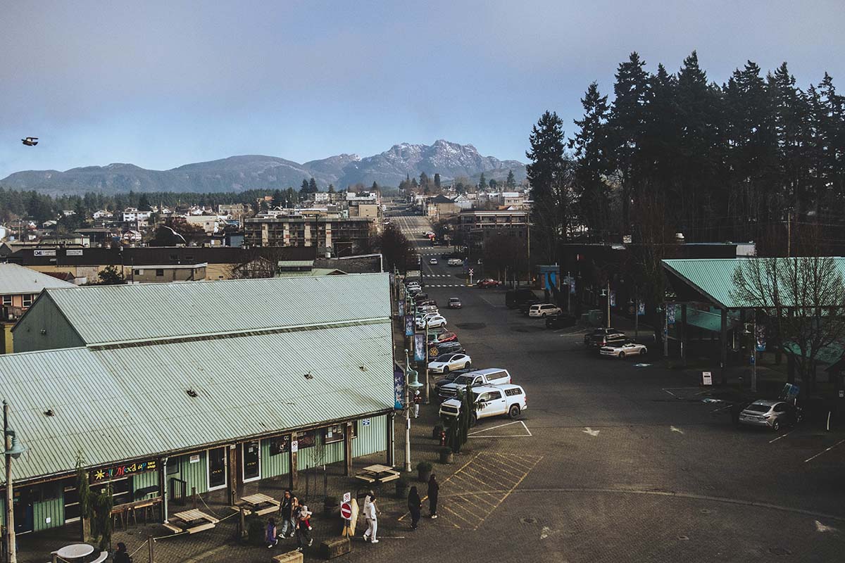 Posing with his equipment in Cowichan