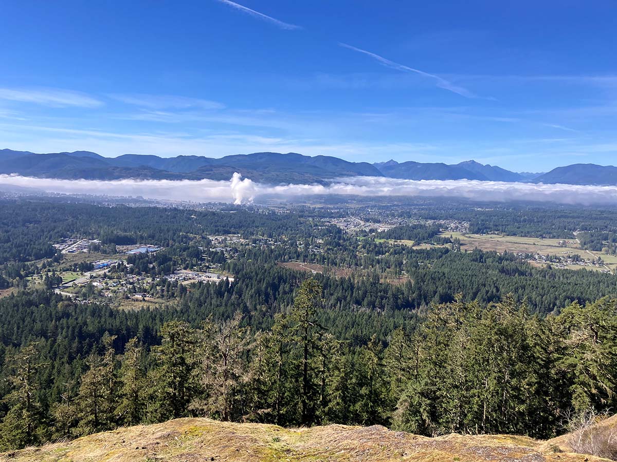 The Polaris truck parked on the Gulf Islands